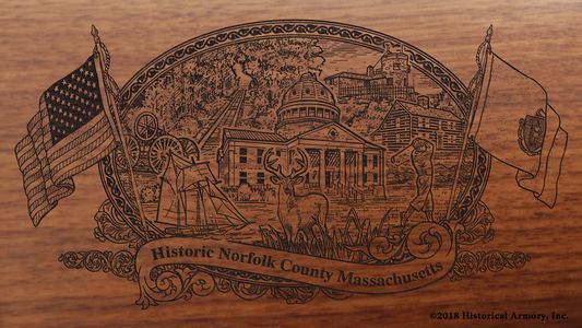 Norfolk County Massachusetts Engraved Rifle
