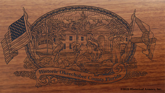 Okeechobee County Florida Engraved Rifle Buttstock