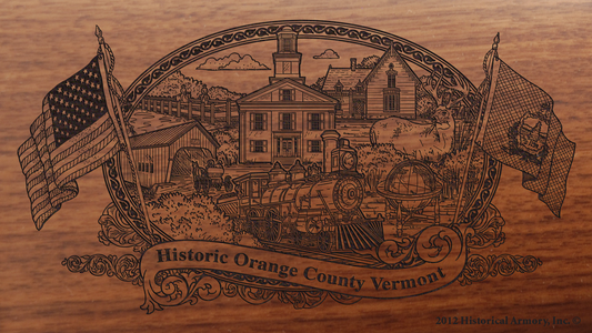 Orange County Vermont Engraved Rifle