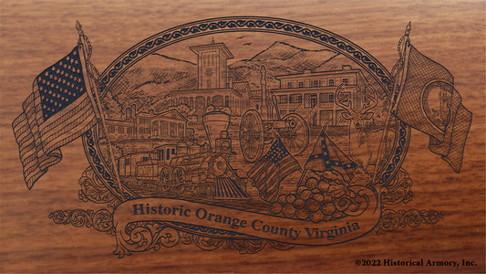 Orange County Virginia Engraved Rifle Buttstock