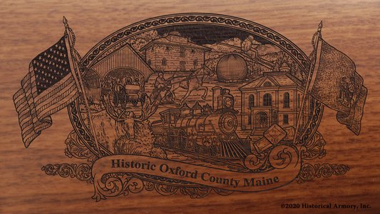 Oxford County Maine Engraved Rifle