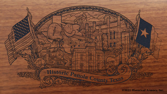 Panola County Texas Engraved Rifle Buttstock