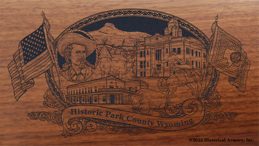 Park County Wyoming Engraved Rifle Buttstock