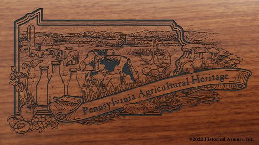 Pennsylvania Agricultural Heritage Engraved Rifle Buttstock