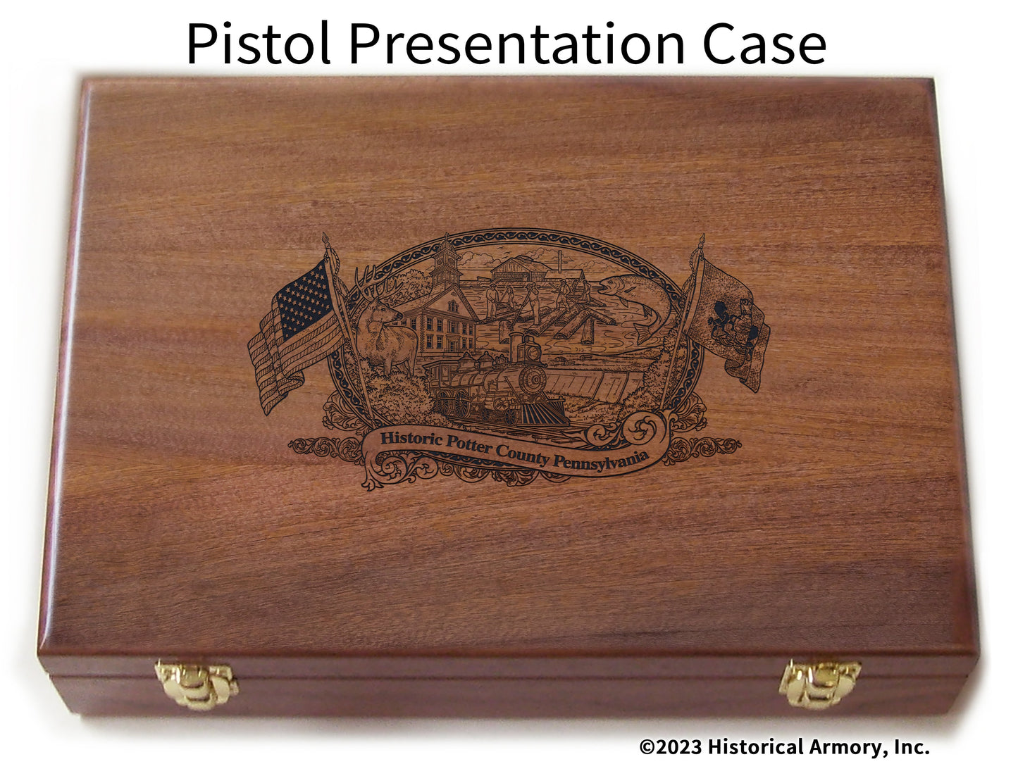 Potter County Pennsylvania Engraved .45 Auto Ruger 1911 Presentation Case