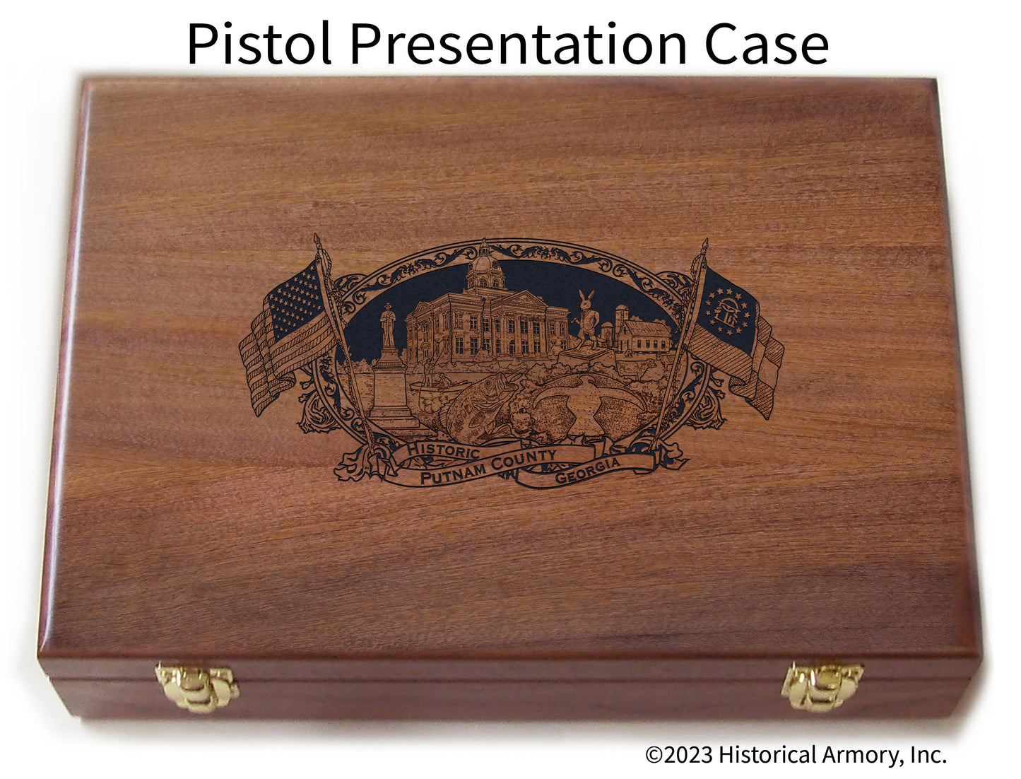 Putnam County Georgia Engraved .45 Auto Ruger 1911 Presentation Case