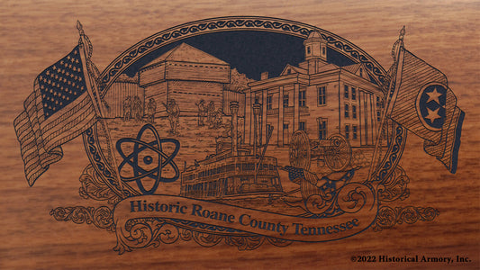 Roane County Tennessee Engraved Rifle Buttstock