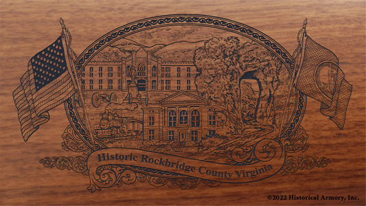 Rockbridge County Virginia Engraved Rifle Buttstock