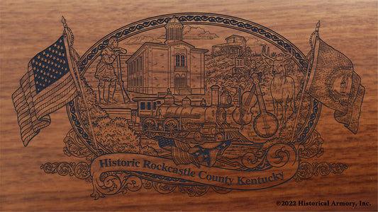 Rockcastle County Kentucky Engraved Rifle Buttstock