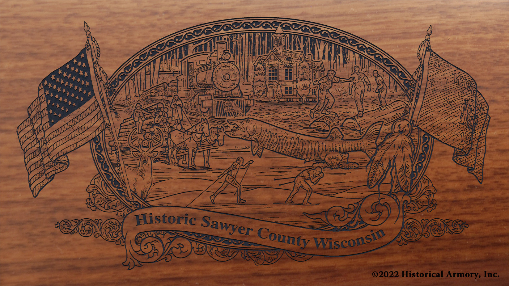 Sawyer County Wisconsin Engraved Rifle – Historical Armory