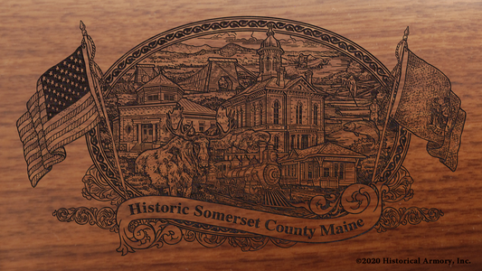 Somerset County Maine Engraved Rifle