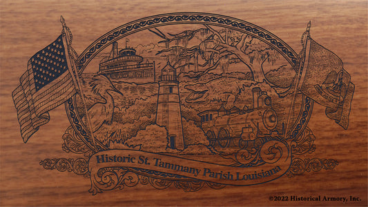 St. Tammany Parish Louisiana Engraved Rifle Buttstock