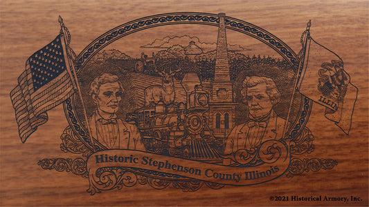 Engraved artwork | History of Stephenson County Illinois | Historical Armory