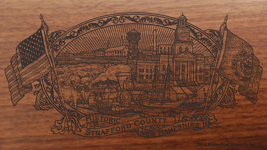 strafford county new hampshire engraved rifle buttstock