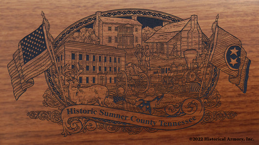 Sumner County Tennessee Engraved Rifle Buttstock