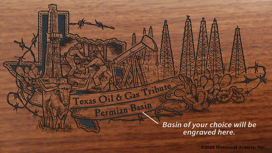 Texas State Oil & Gas Tribute Limited Edition Engraved Rifle