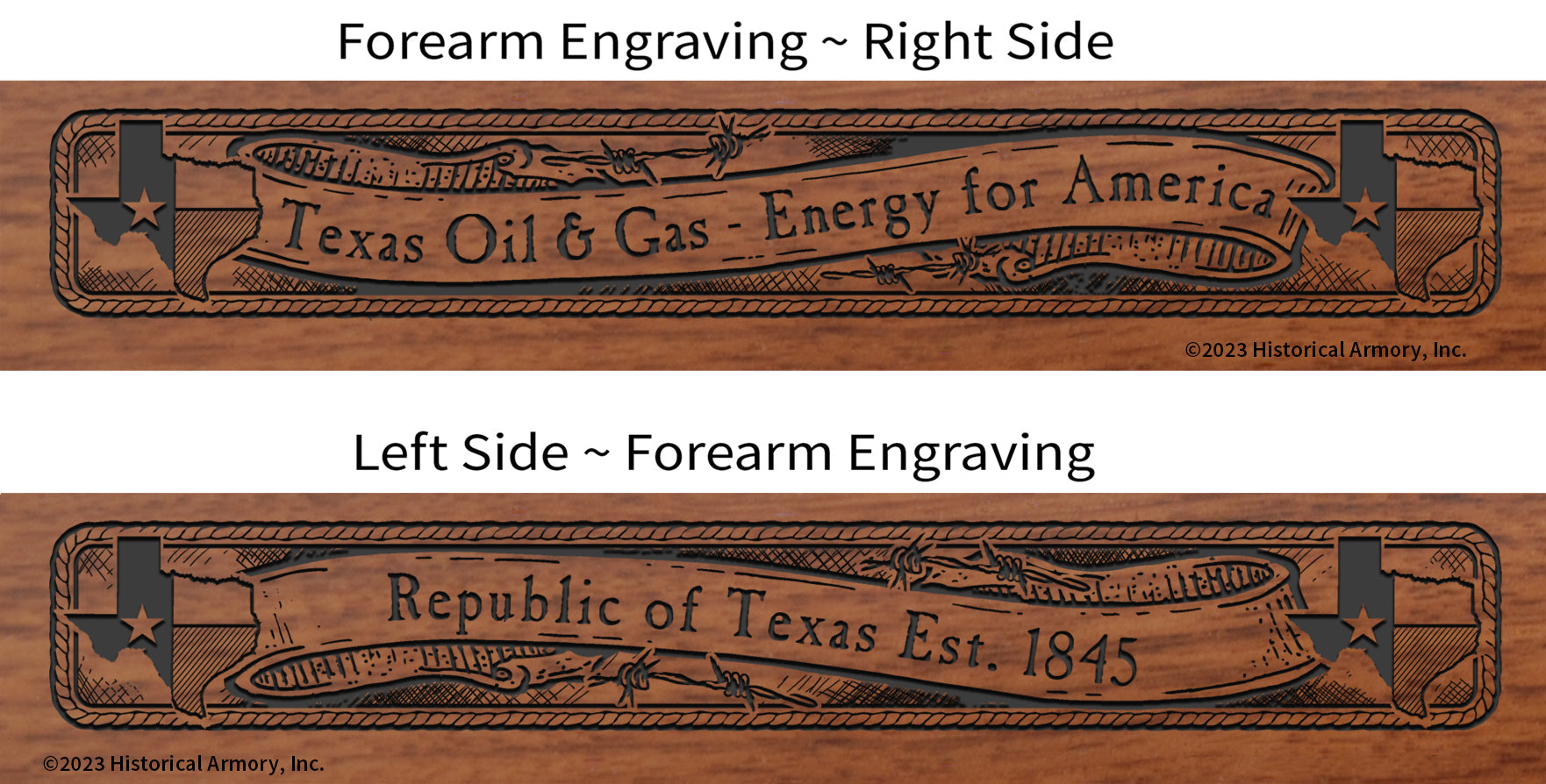Texas State Oil & Gas Tribute Limited Edition Engraved Rifle