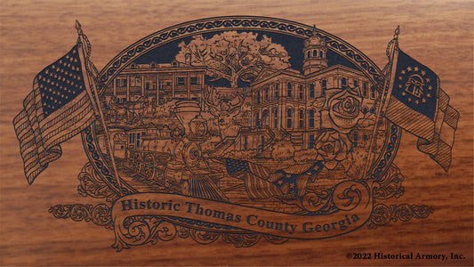 Thomas County Georgia Engraved Rifle Buttstock