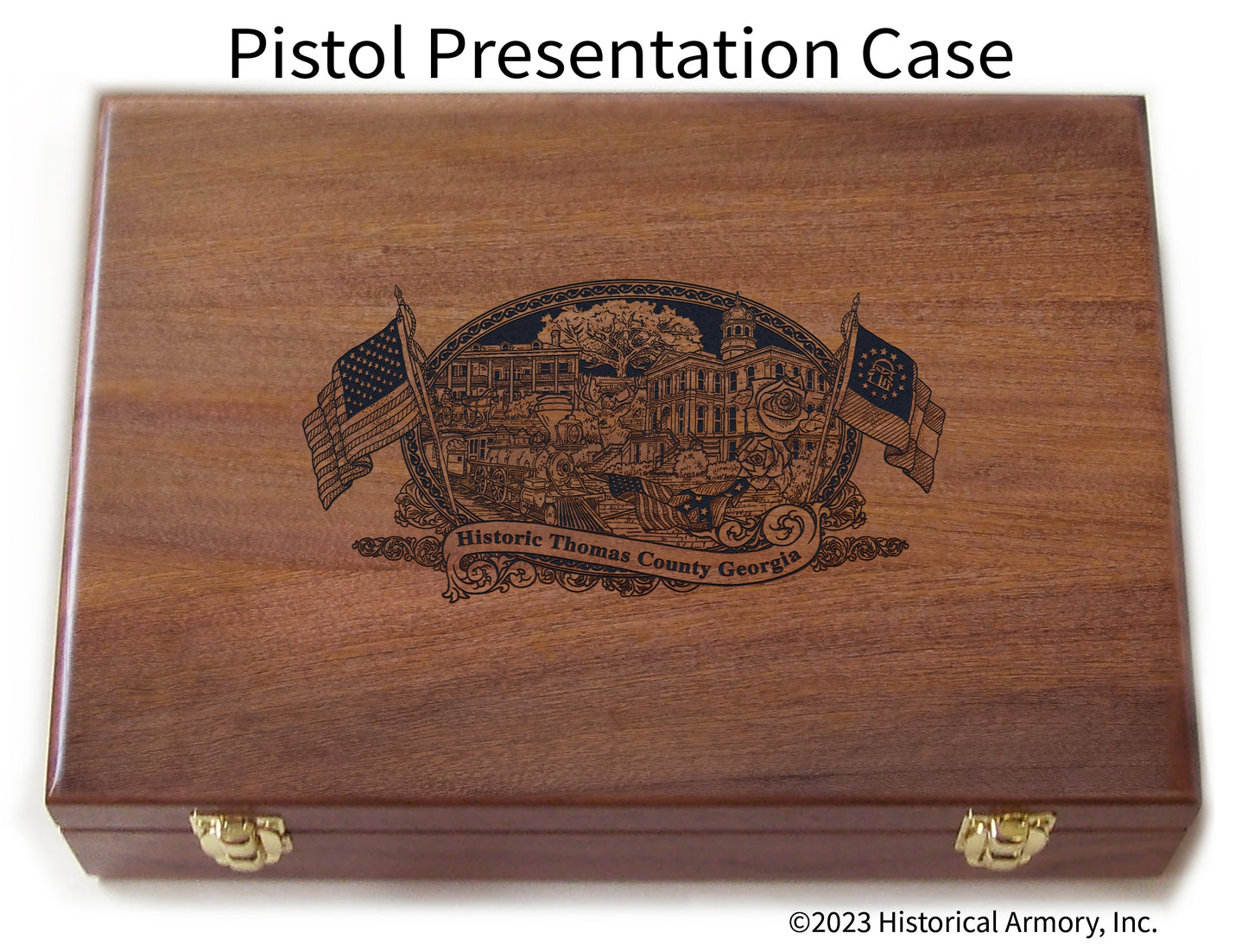 Thomas County Georgia Engraved .45 Auto Ruger 1911 Presentation Case