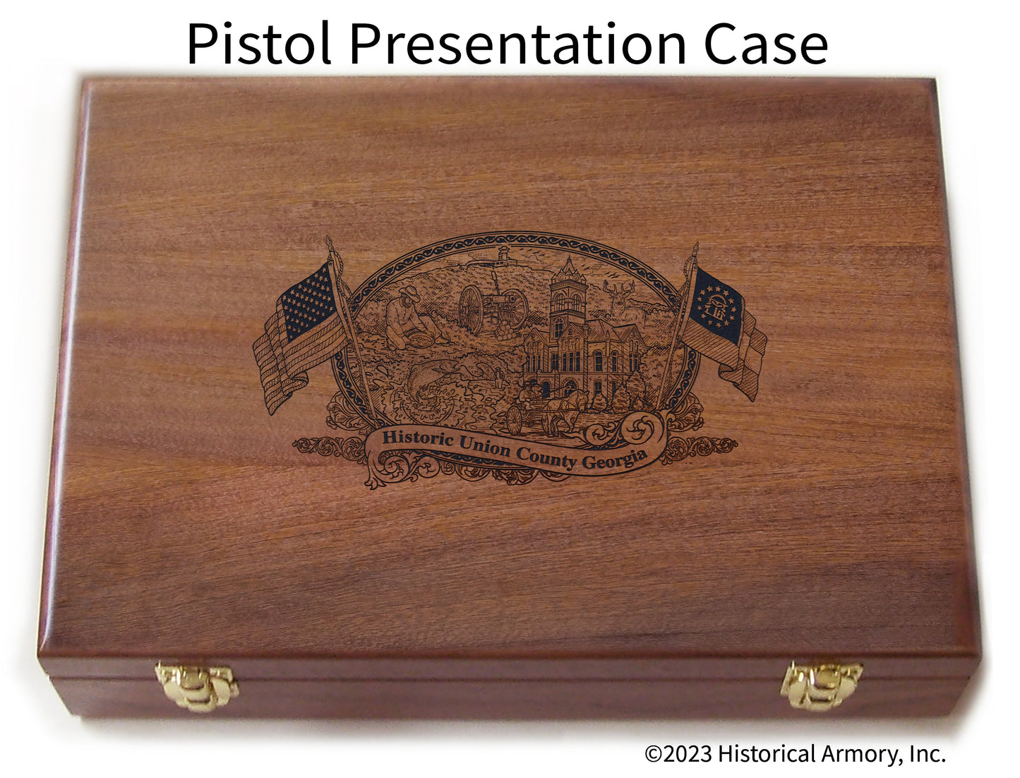Union County Georgia Engraved .45 Auto Ruger 1911 Presentation Case