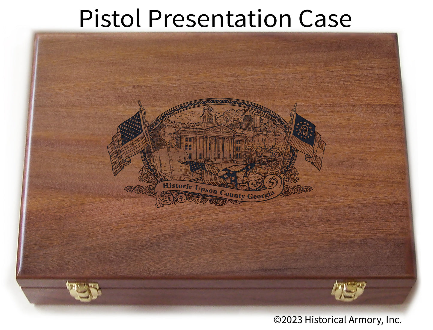 Upson County Georgia Engraved .45 Auto Ruger 1911 Presentation Case
