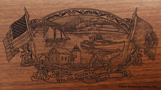Waldo County Maine Engraved Rifle