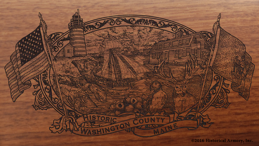 Washington County Maine Engraved Rifle