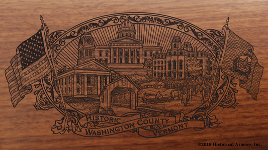 Washington County Vermont Engraved Rifle