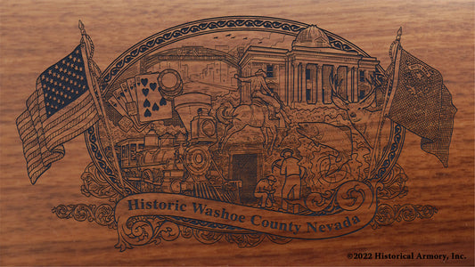 Washoe County Nevada Engraved Rifle Buttstock