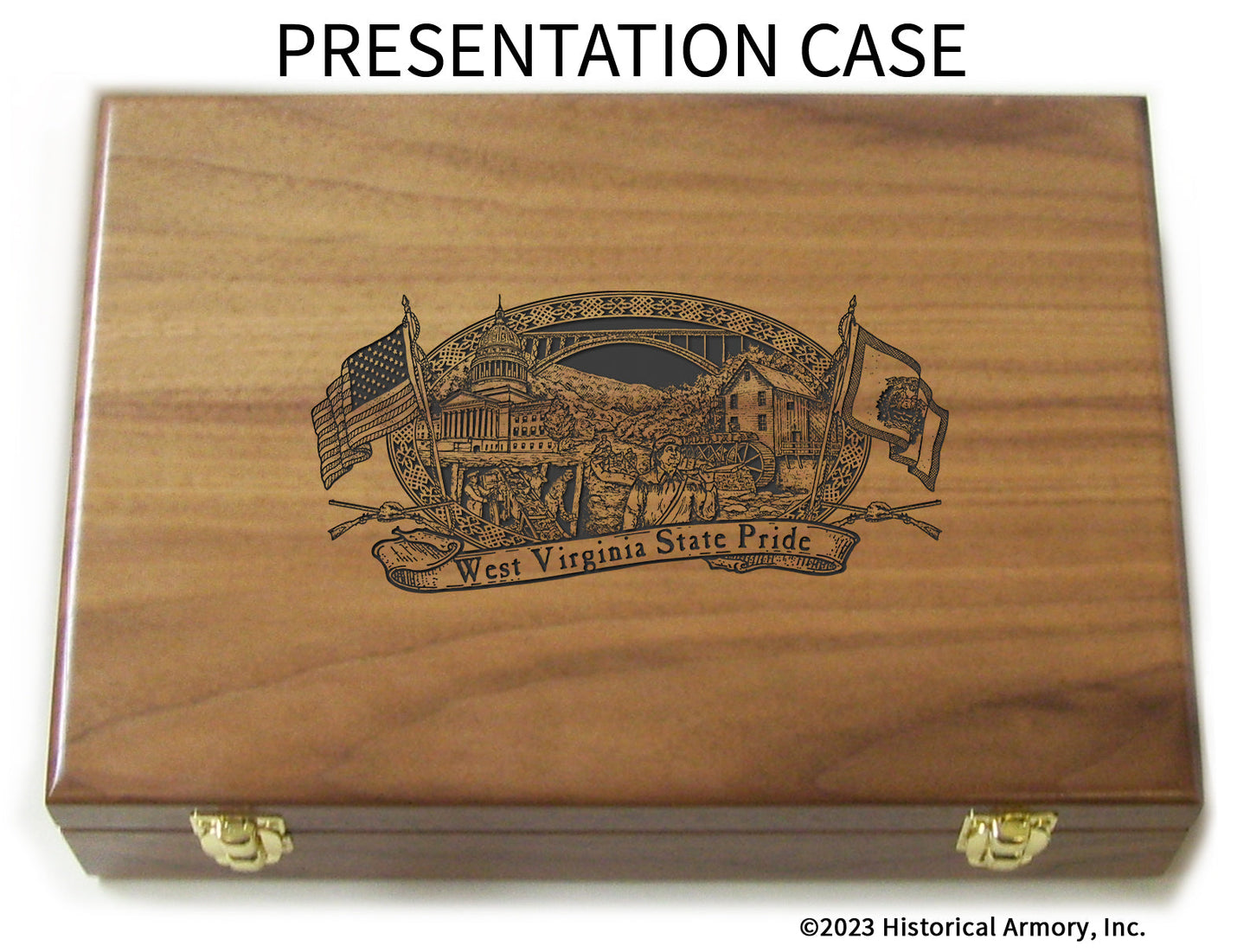 West Virginia State Pride Limited Edition Engraved 1911 Presentation Case