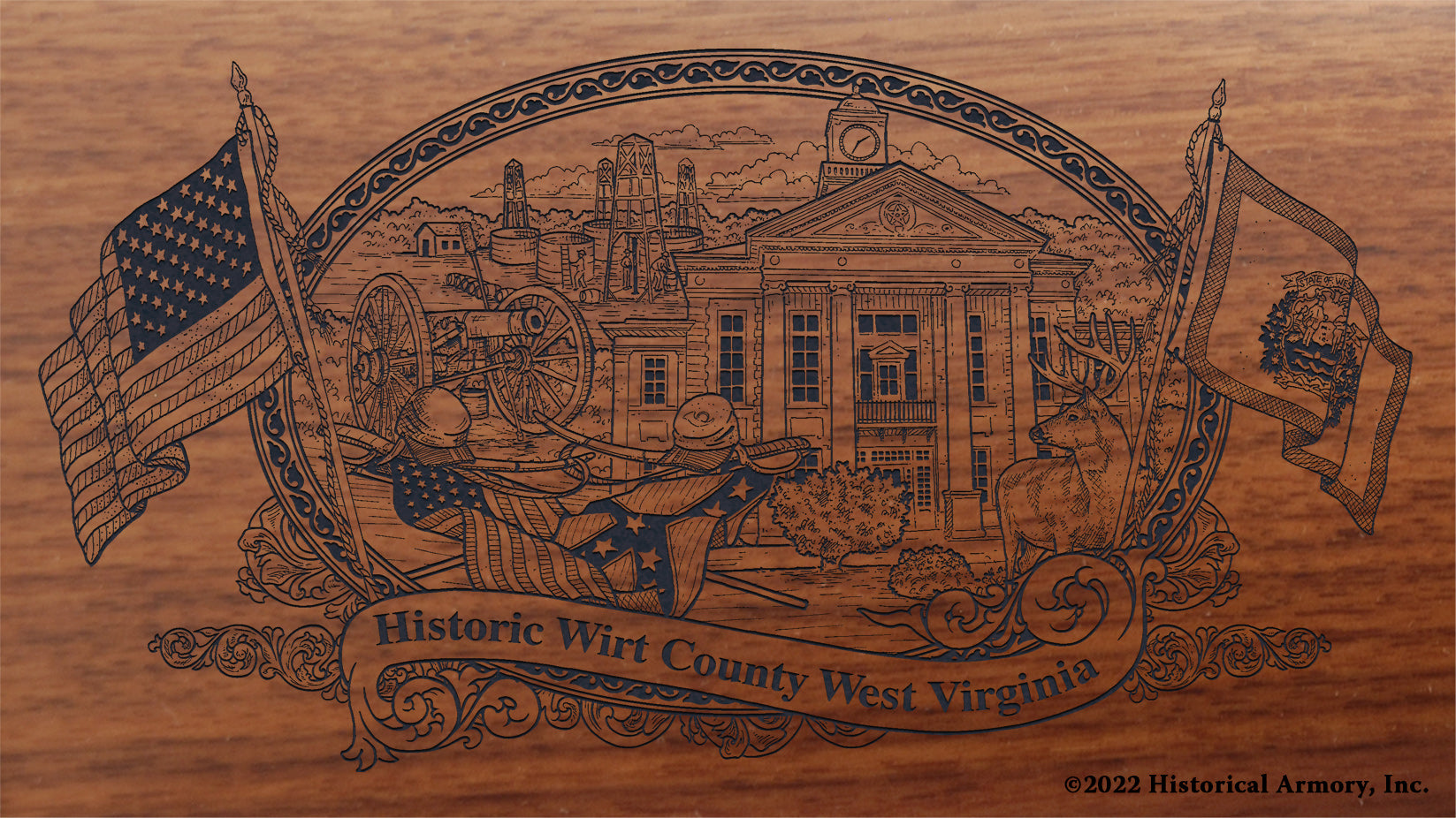 Wirt County West Virginia Engraved Rifle – Historical Armory