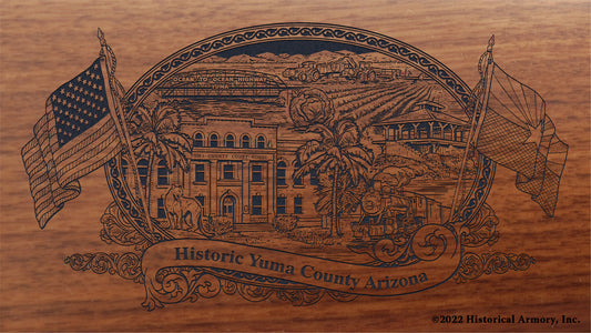 Yuma County Arizona Engraved Rifle Buttstock