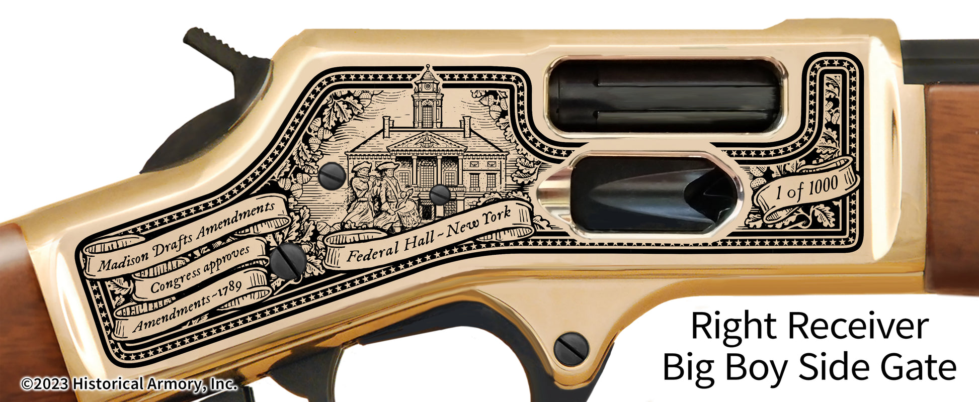 2nd Amendment Limited Edition Henry Big Boy Brass Side Gate Engraved Rifle