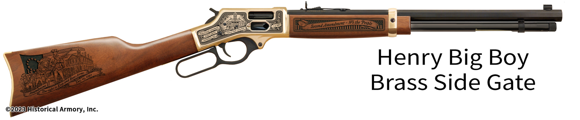 2nd Amendment Limited Edition Henry Big Boy Brass Side Gate Engraved Rifle