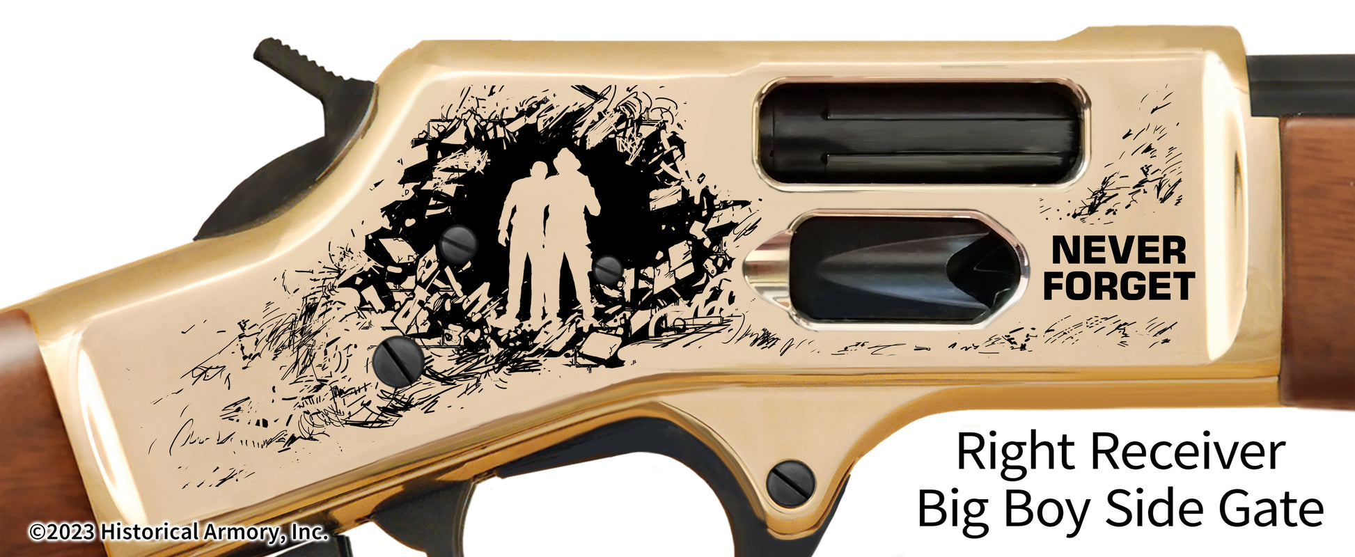 9/11 Firefighter Tribute Engraved Henry Big Boy Rifle