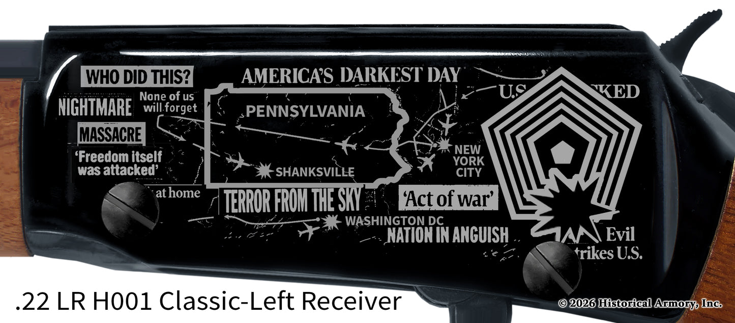 9/11 Never Forget Engraved Rifle