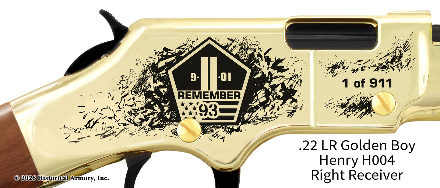 9/11 Never Forget Engraved Rifle