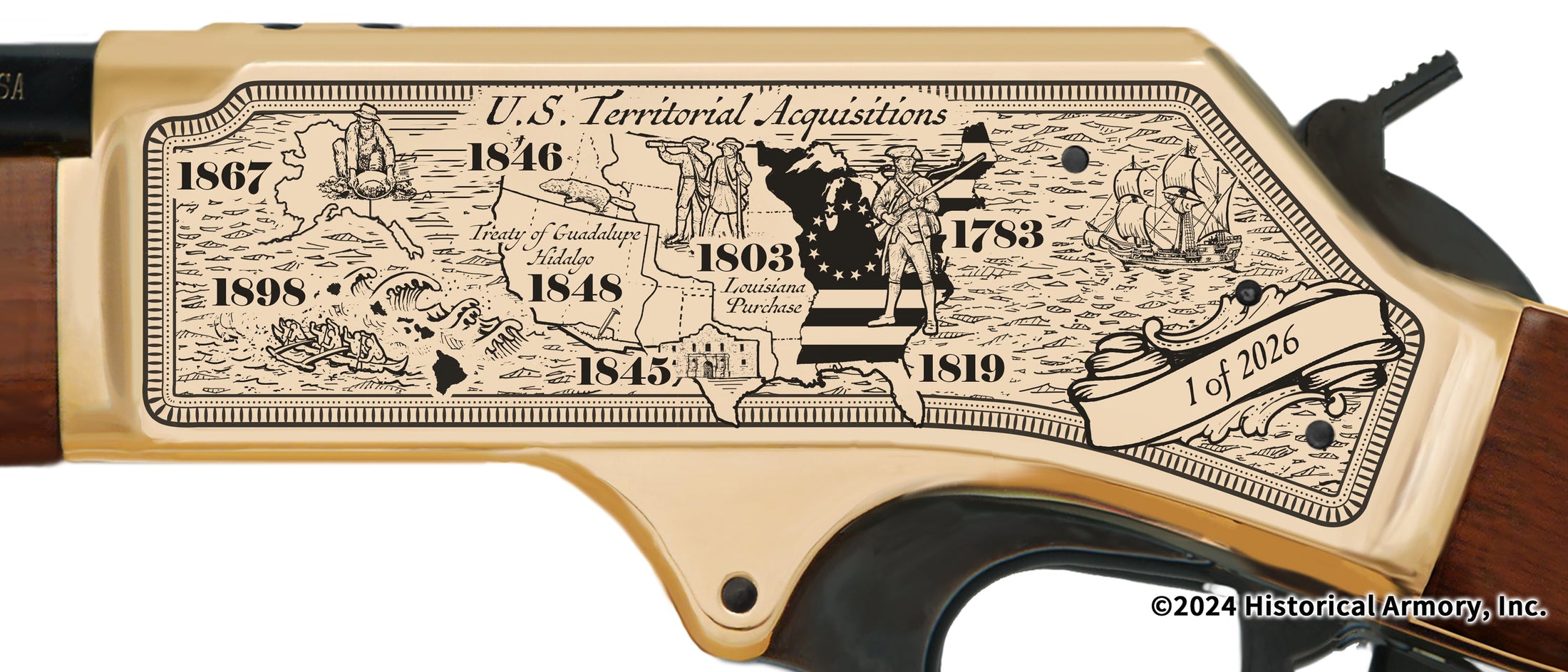 Henry George Merch America's 250th Anniversary Limited Edition Engraved Rifle – Historical ...