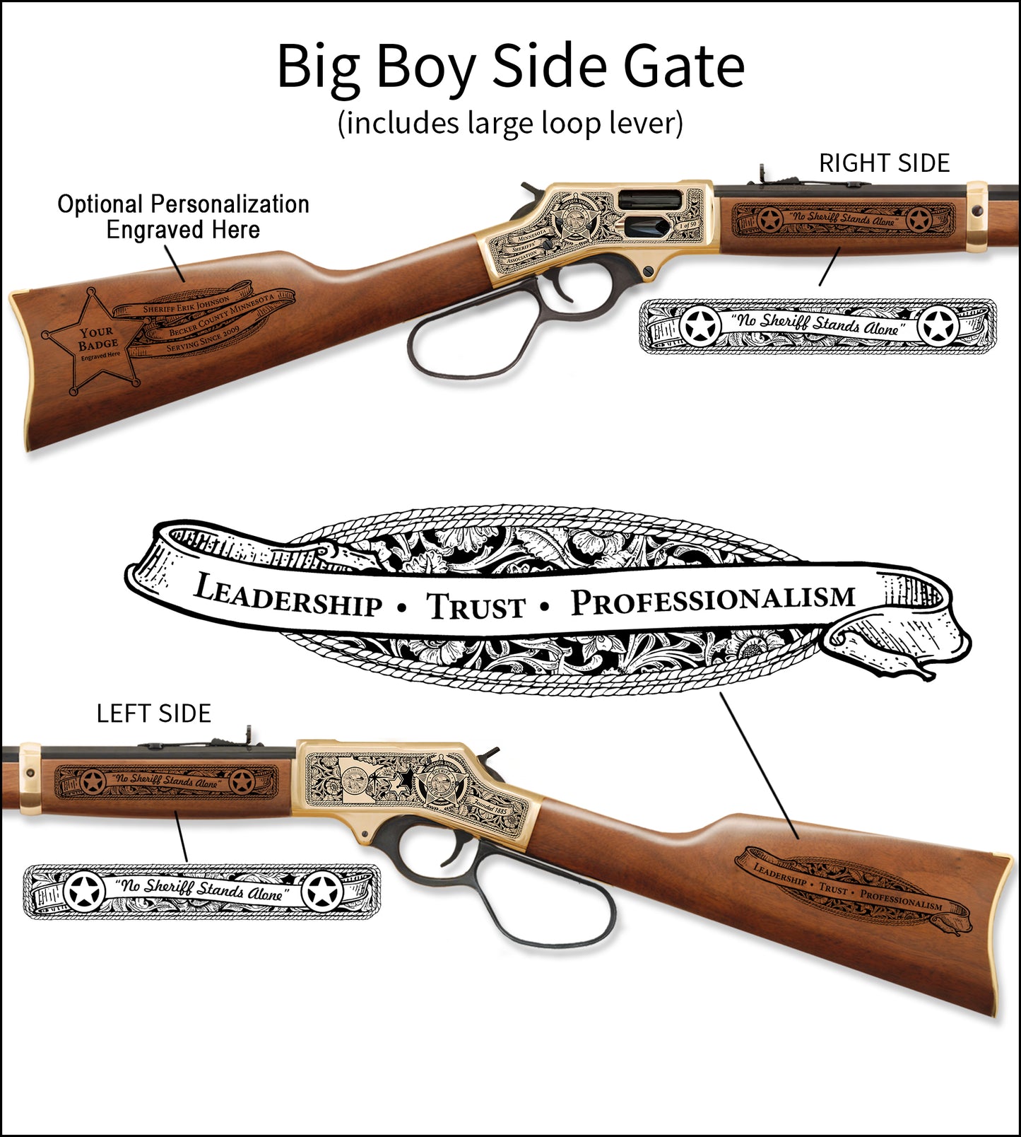 Minnesota Sheriffs' Association Henry Big Boy Engraved Rifle Limited Edition