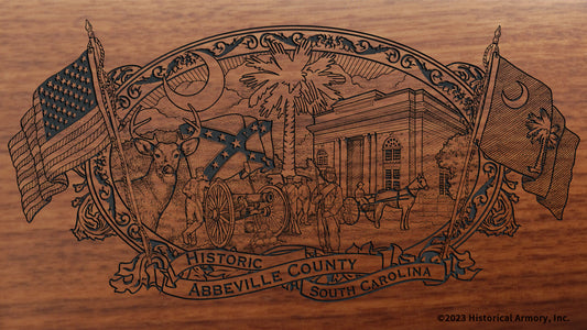 Abbeville County South Carolina Engraved Rifle