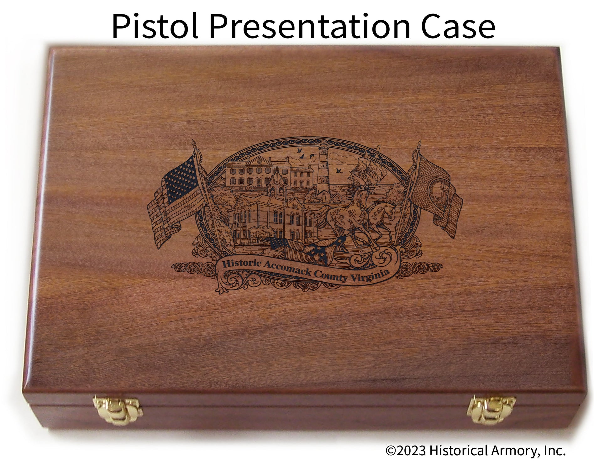 Accomack County Virginia Engraved .45 Auto Ruger 1911 Presentation Case