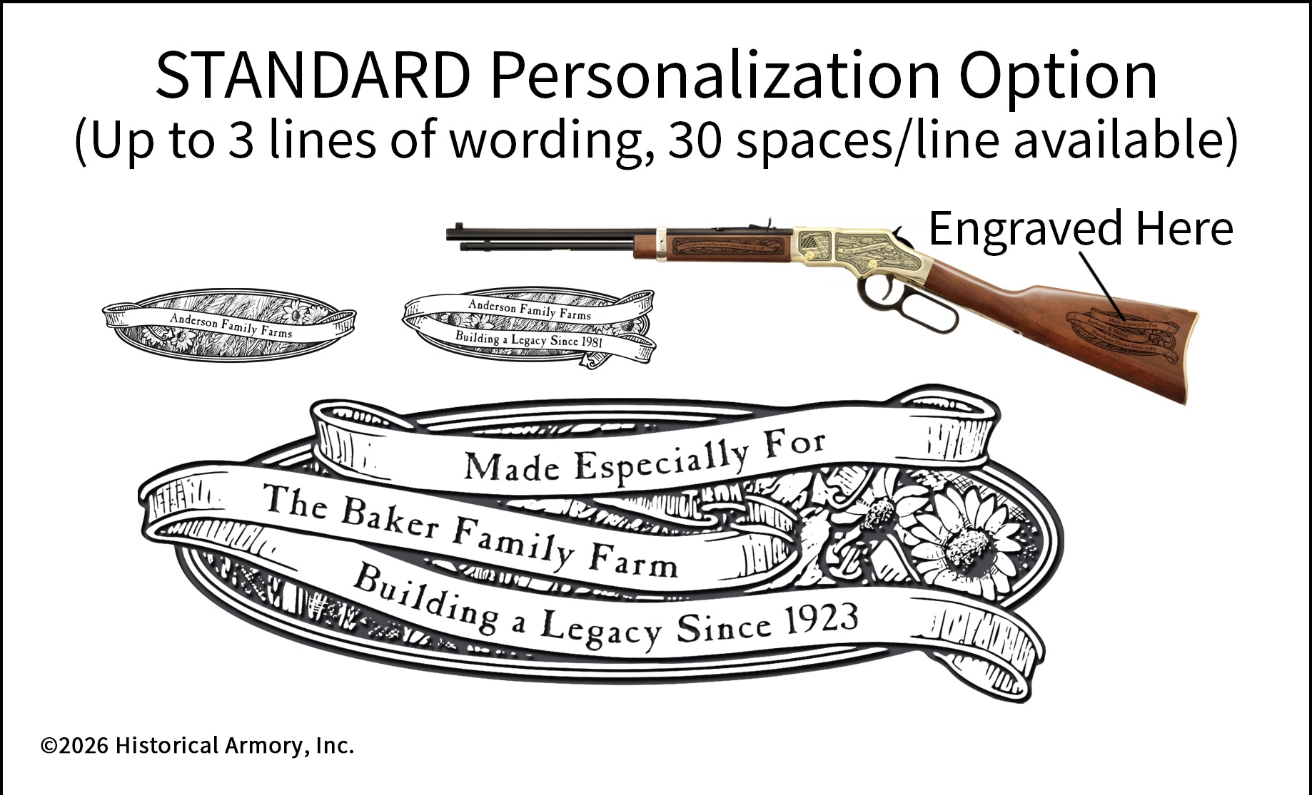 Kansas State Agricultural Heritage Engraved Rifle – Historical Armory