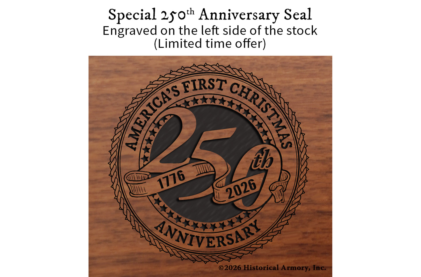America's First Christmas Limited Edition Engraved Rifle
