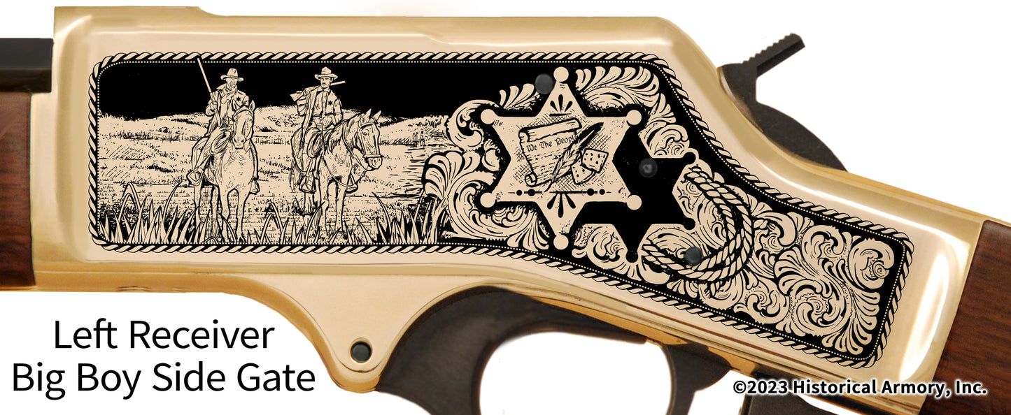 American Sheriff Engraved Rifle