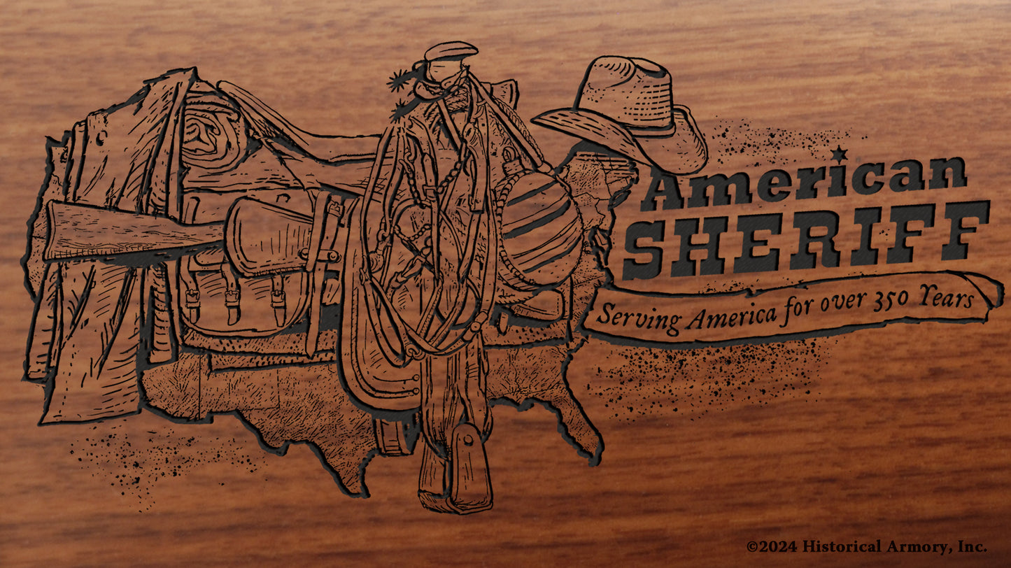 American Sheriff Engraved Rifle