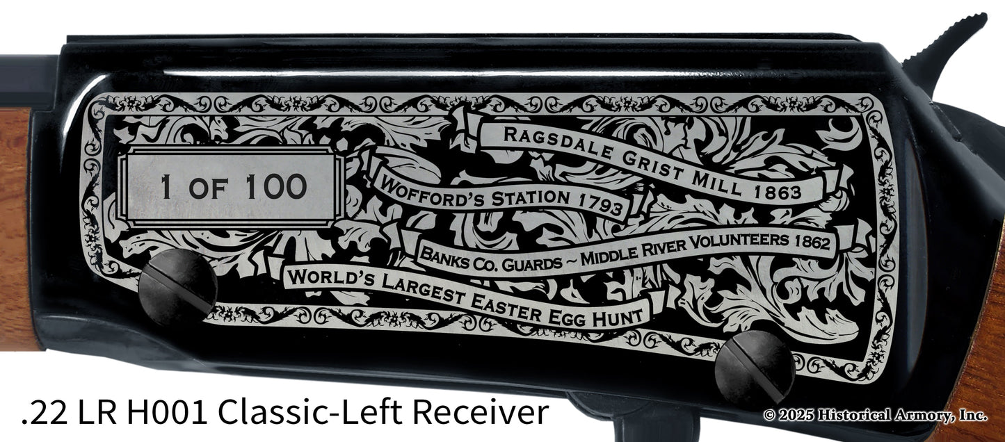 Banks County Georgia Engraved Henry H001 Rifle