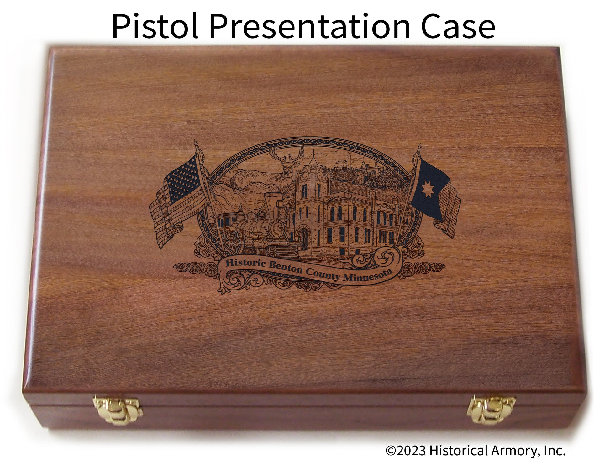 Benton County Minnesota Engraved .45 Auto Ruger 1911 Presentation Case