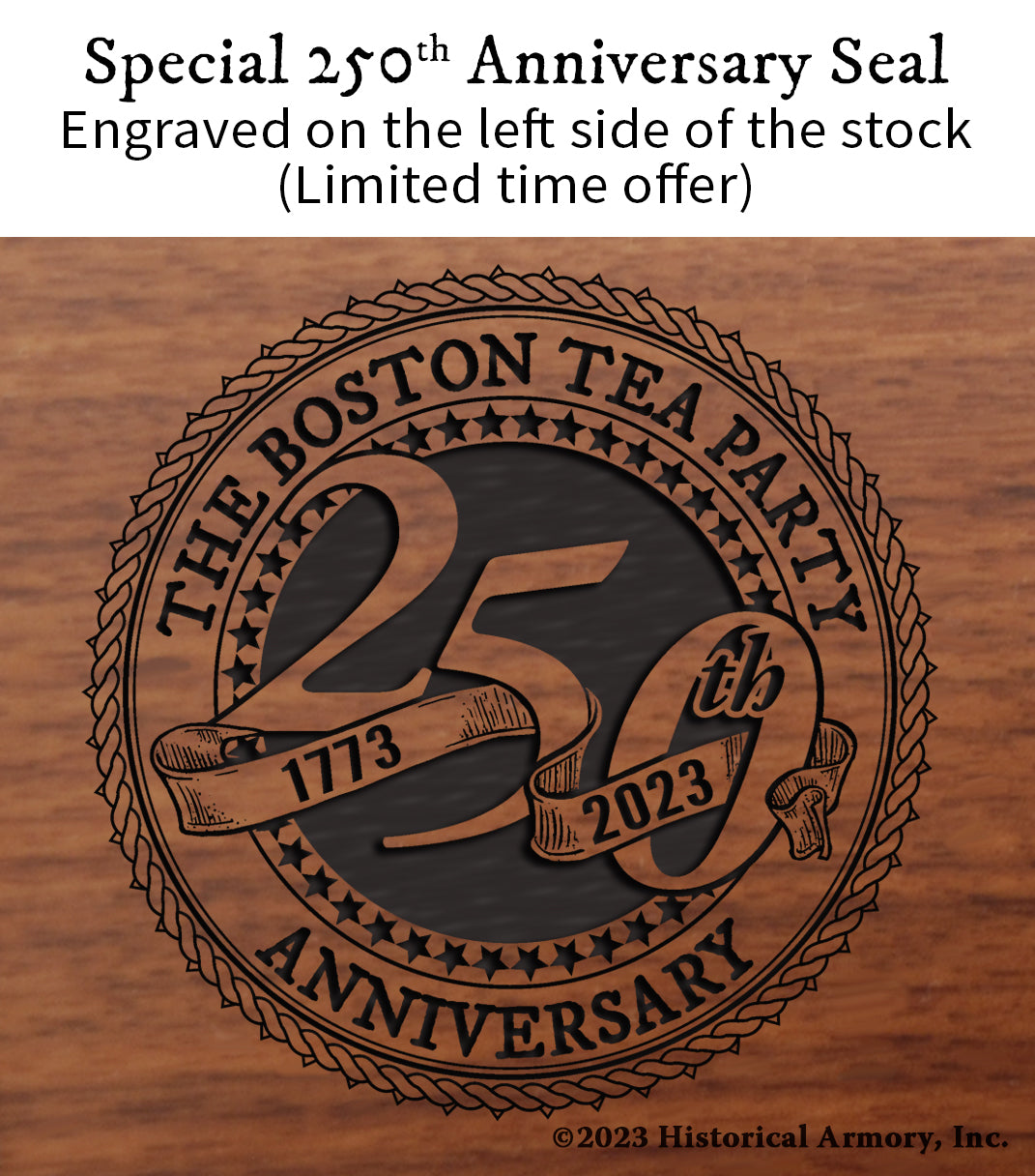 Boston Tea Party Limited Edition Engraved Anniversary Seal
