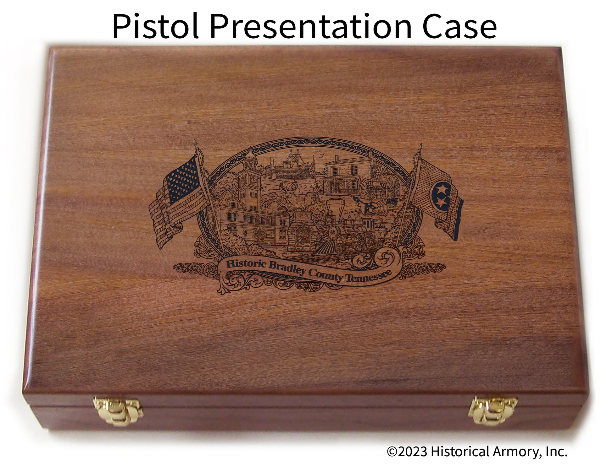 Bradley County Tennessee Engraved .45 Auto Ruger 1911 Presentation Case