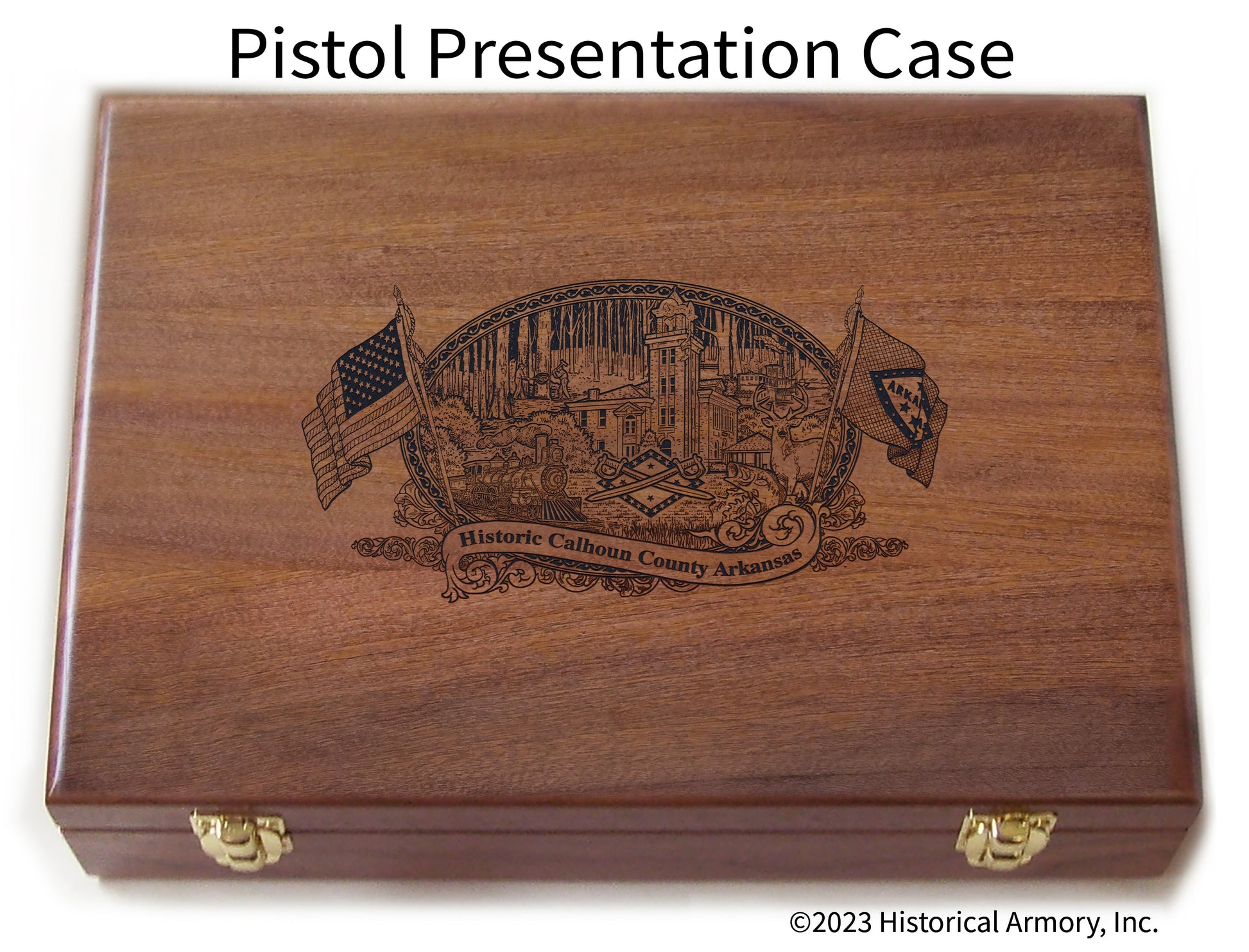 Calhoun County Arkansas Engraved .45 Auto Ruger 1911 Presentation Case
